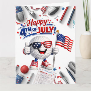 Carte Golf 4 juillet Jour de l'Indépendance
