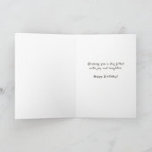 Carte Golf Antique Anniversaire Doré (Intérieur)