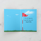 Carte Golf Ball and Club d'anniversaire (Intérieur)
