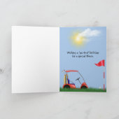 Carte Golf Ball On Tee pour la nièce (Intérieur)