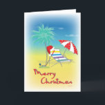Carte GOLF Christmas Santa Hat Beach Funny Card<br><div class="desc">Amusant et cool Golf Joyeuse carte de Noël avec chapeau de Père Noël,  palmier. Design original de la carte de voeux par ©Inge Lewis. Grande carte de voeux Joyeux Noël pour papa,  grand-père,  grand-mère ou tout amateur de golf. . Trouvez d'autres articles correspondants dans le magasin ingeinc.com.</div>