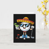 Carte Golf cinq mai golf  (Fleur jaune)