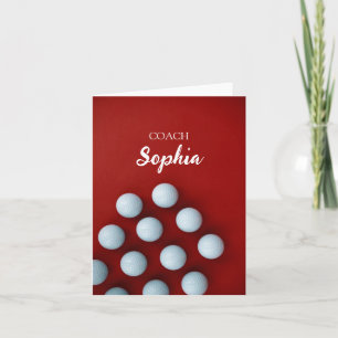 Carte Golf Clubs Art Golf Coach Nom Pour Les Joueurs De 