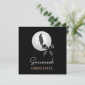 Carte Golf Condolences sympathie pour une golfeuse (Debout devant)