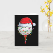 Carte Golf de Noël Pyjama Fun Holiday Golf Ball San (Fleur jaune)