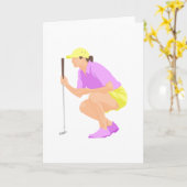 Carte Golf des femmes (Fleur jaune)
