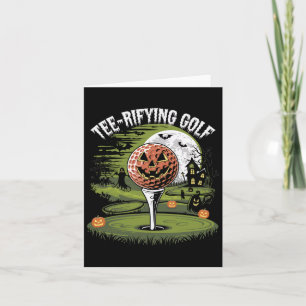 Carte Golf érifiant Halloween Golf Éffrayante nuit