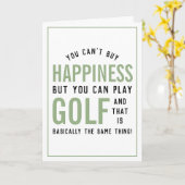 Carte Golf est le bonheur Amoureux Golf (Fleur jaune)