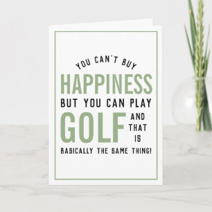 Carte Golf est le bonheur Amoureux Golf