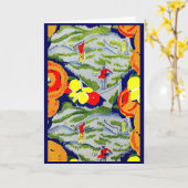 Carte golf et fleurs (Fleur jaune)