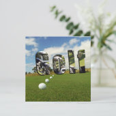Carte Golf Et Logo, (Debout devant)