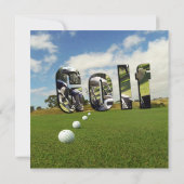 Carte Golf Et Logo, (Dos)