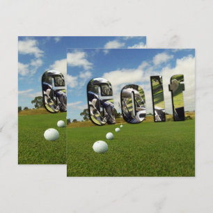 Carte Golf Et Logo,