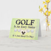 Carte Golf Facile (Fleur jaune)