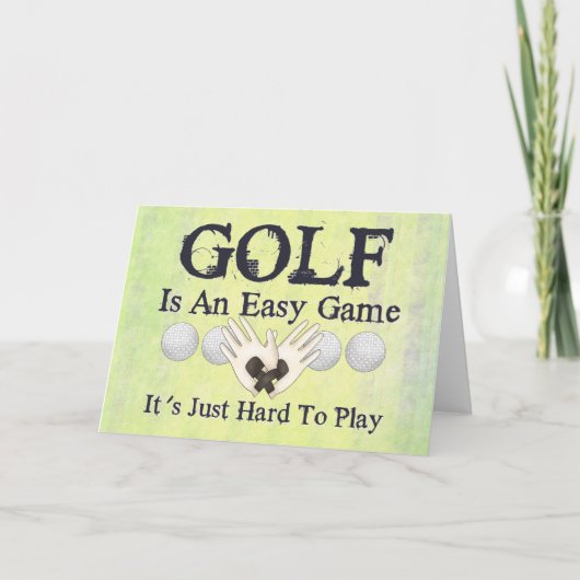 Carte Golf Facile (Devant)