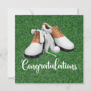 Carte Golf Félicitations à thème pour golfeur