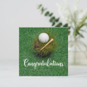 Carte Golf Félicitations à thème pour golfeur (Debout devant)