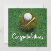 Golf Félicitations à thème pour golfeur