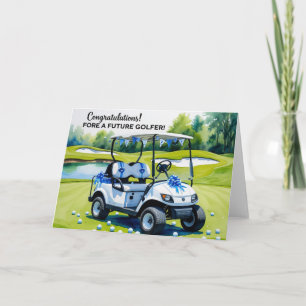 Carte Golf Félicitations pour Baby Boy