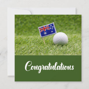 Carte Golf Félicitations vous l'avez fait pour golfeur