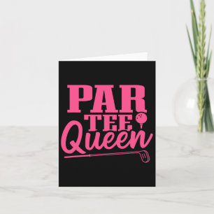 Carte Golf Femmes Par Tee Queen Golf Club Golf Golf Joue