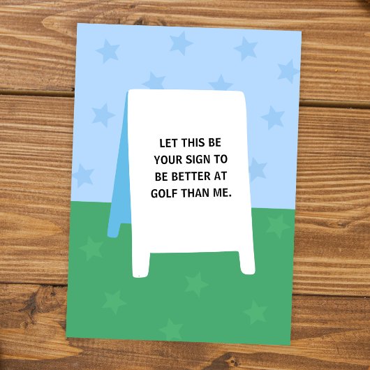 Carte Golf Fête des Pères