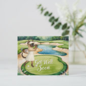 Carte Golf Get Well Soon pour golfeurs amoureux de (Debout devant)