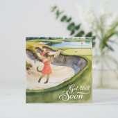 Carte Golf Get Well Soon pour golfeurs amoureux de (Debout devant)