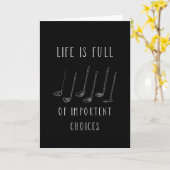 Carte Golf Golf Golf Golf Club Golf Club Cadeau (Fleur jaune)