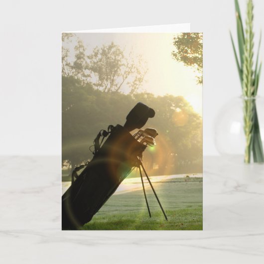 Carte Golf Greeting Card (Devant)