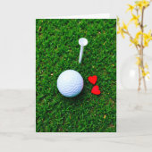 Carte Golf Hearts la plus douce (Fleur jaune)