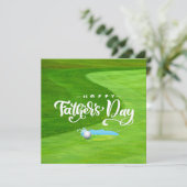 Carte Golf heureux fête des pères au terrain de golf ave (Debout devant)