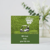 Carte Golf  Joyeuse fête des Pères  (Debout devant)