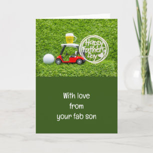 Carte Golf  Joyeuse fête des pères 