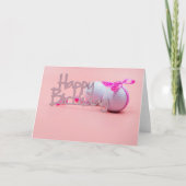 Carte Golf Joyeux Anniversaire avec balle de golf et rub (Devant)