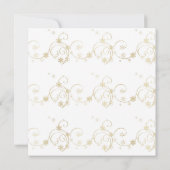 Carte Golf Joyeux Noël avec le Père Noël au drapeau (Dos)