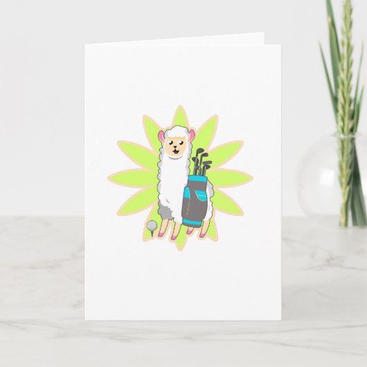Carte Golf Llama (Devant)
