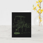 Carte Golf Lov de Fif-tee Toujours sur Par 50e Anniversa (Fleur jaune)