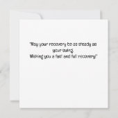 Carte Golf obtenir bien texte bientôt près de bunker pou (Dos)