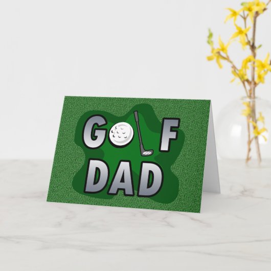 Carte Golf Papa (Fleur jaune)