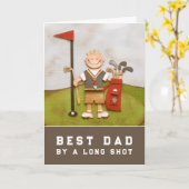 Carte Golf Papa Fête des pères (Fleur jaune)