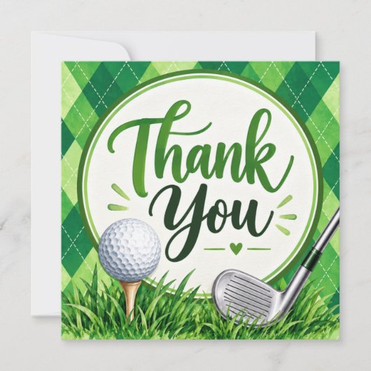 Carte Golf Par-Fect Green Argyle (Devant)