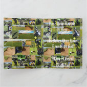 Carte Golf Photo Collage, Funny Big Birthday (Intérieur)
