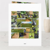 Carte Golf Photo Collage, Funny Big Birthday (Dos)