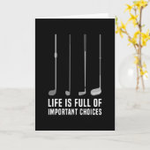 Carte Golf Plein de choix importants Golf (Fleur jaune)