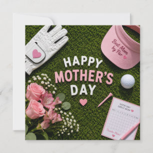 Carte Golf pour la fête des mères pour maman golfeuse av