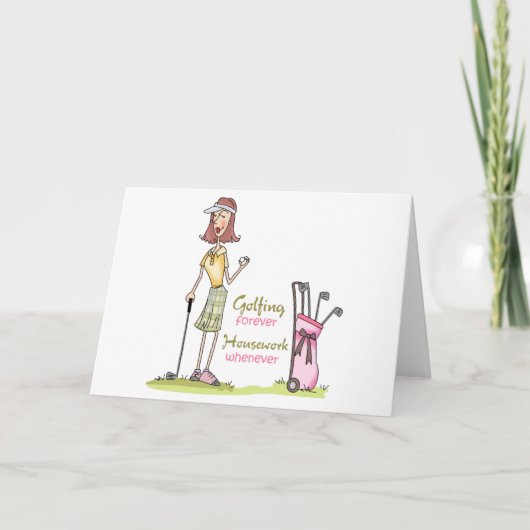 Carte Golf pour toujours (Devant)