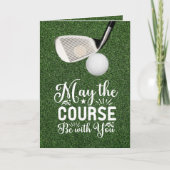 Carte Golf Que le parcours soit avec vous (Devant)
