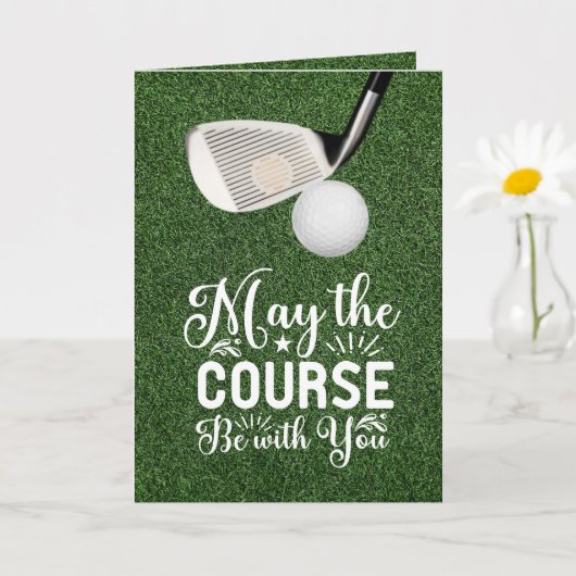 Carte Golf Que le parcours soit avec vous (Petite plante)