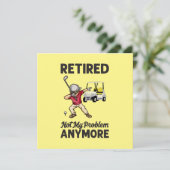 Carte Golf Retraité pas mon problème plus dabing golfer (Debout devant)